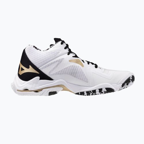 Scarpe da volley Mizuno Wave Lightning Z8 Mid white/black/ge gold