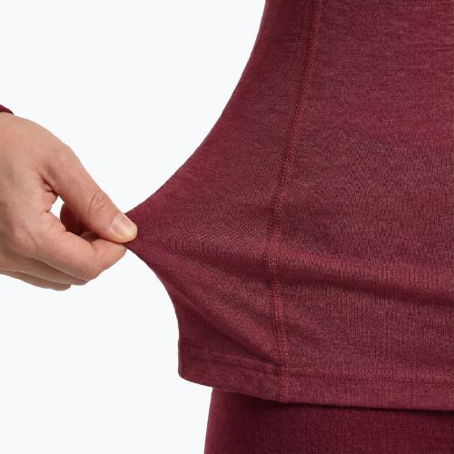 Completo intimo termico donna WOOLCANO Merino SET0543 burgundy