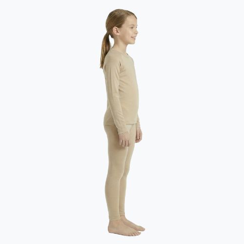 Set intimo termico per bambini WOOLCANO Merino SET0683 beige