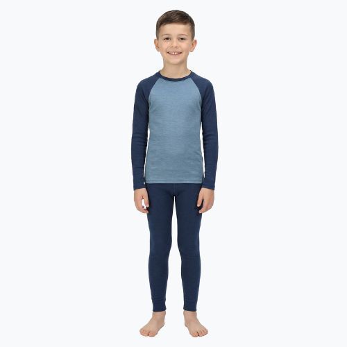 Set intimo termico per bambini WOOLCANO Merino SET0982 blue