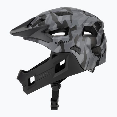 Casco da ciclismo per bambini ATTABO Predator full face gray