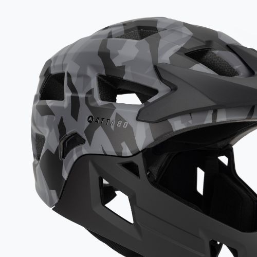 Casco da ciclismo per bambini ATTABO Predator full face gray