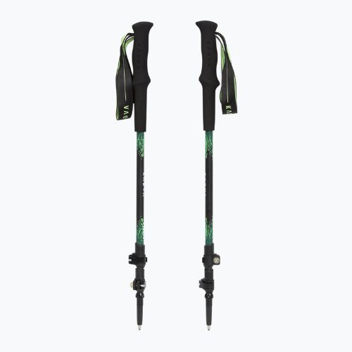 Bastoncini da trekking KADVA Torre adjustable carbon green