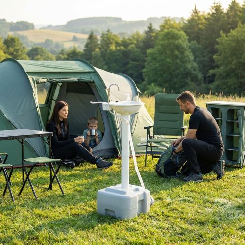 Lavabo da campeggio KADVA ViaAlta grigio