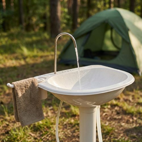 Lavabo da campeggio KADVA ViaPoca gray