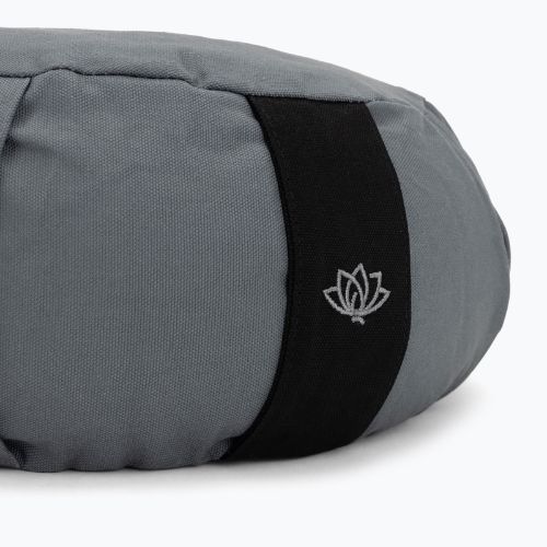 Cuscino per meditazione con guscio di grano saraceno XTREXO zafu Contempla grigio
