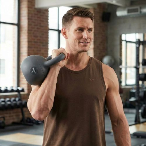 Kettlebell SOFT XTREXO 10 kg grigio