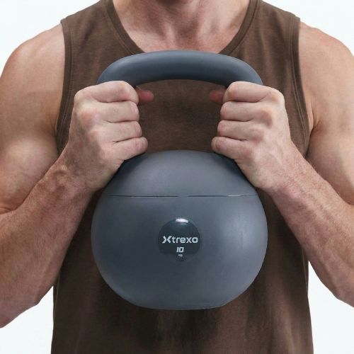 Kettlebell SOFT XTREXO 10 kg grigio