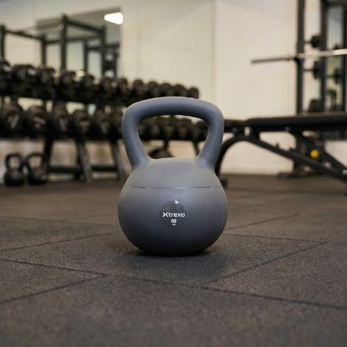 Kettlebell SOFT XTREXO 10 kg grigio