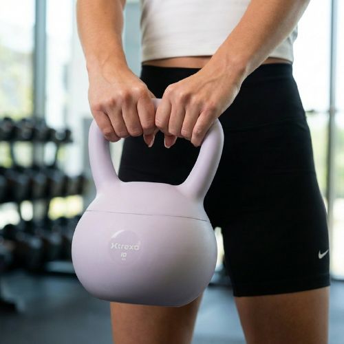 Kettlebell SOFT XTREXO 10 kg viola