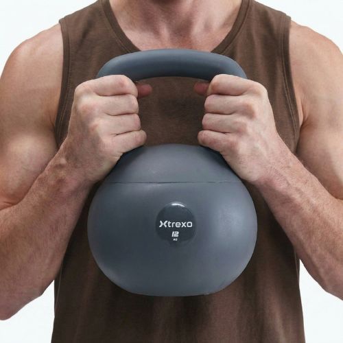 Kettlebell SOFT XTREXO 12 kg grigio
