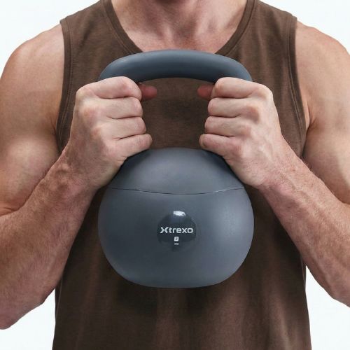 Kettlebell morbido XTREXO 8 kg grey