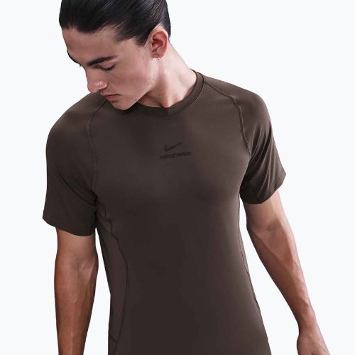 T-shirt da allenamento uomo Nike Pro Training Dri-Fit baroque brown/black