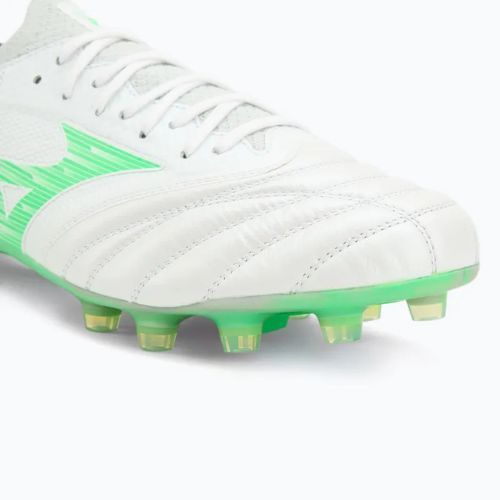 Scarpe da calcio uomo Mizuno Morelia Neo IV Β Elite MD white/neon green/cool gray 3c