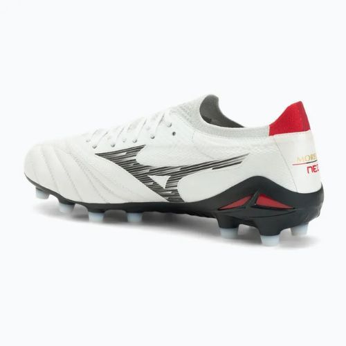 Scarpe da calcio uomo Mizuno Morelia Neo IV Β Elite MD white/black/Chinese red