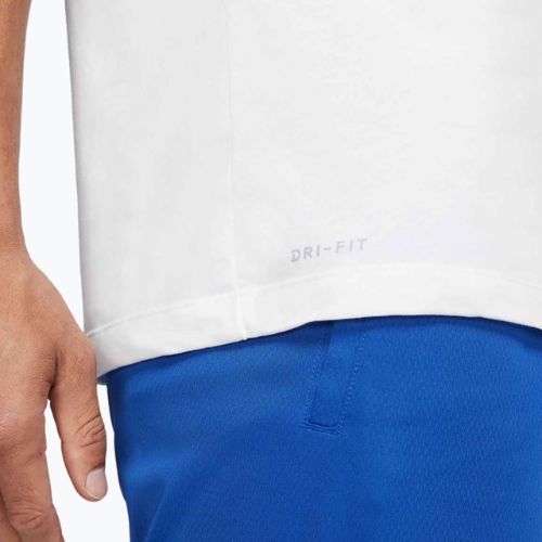 Koszulka męska Nike Dri-Fit smokey white/black