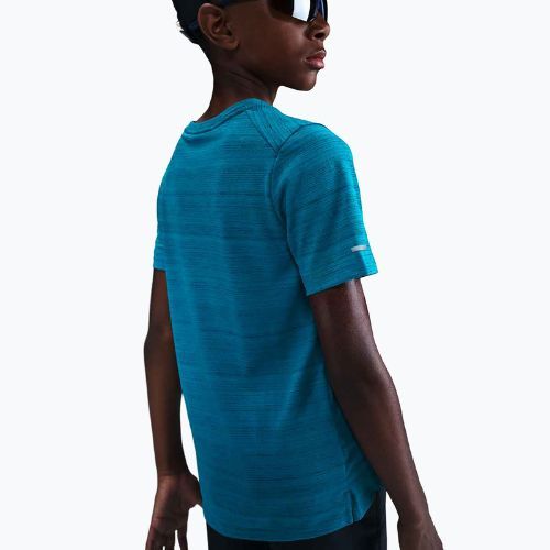 T-shirt da allenamento per bambini Nike Dri-Fit Miler green abyss/green abyss