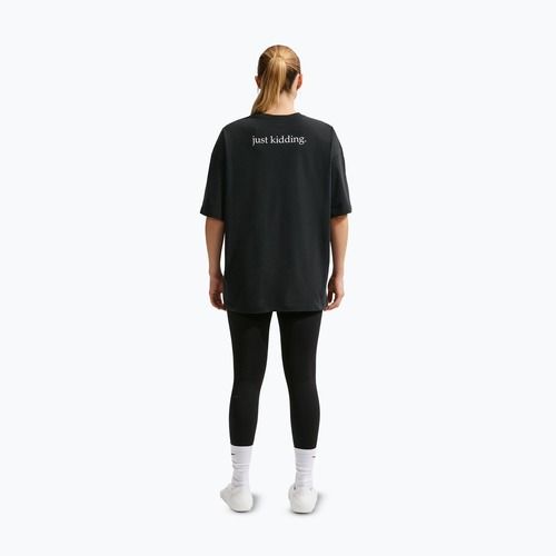 T-shirt donna Nike Dri-Fit black/white/white