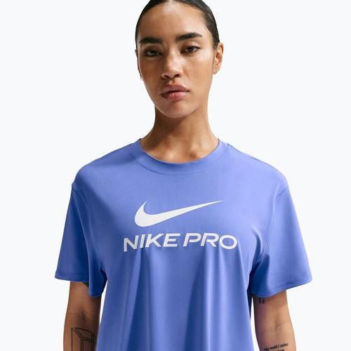 T-shirt da allenamento donna Nike Pro Dri-Fit Loose sapphire/white