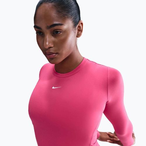 Maglia a maniche lunghe da donna Nike One Fitted Dri-Fit rush pink/white