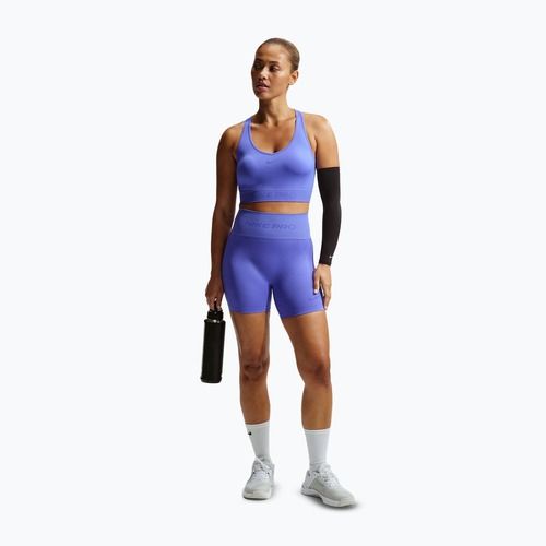 T-shirt donna Nike Pro Seamless Dri-Fit Cropped sapphire