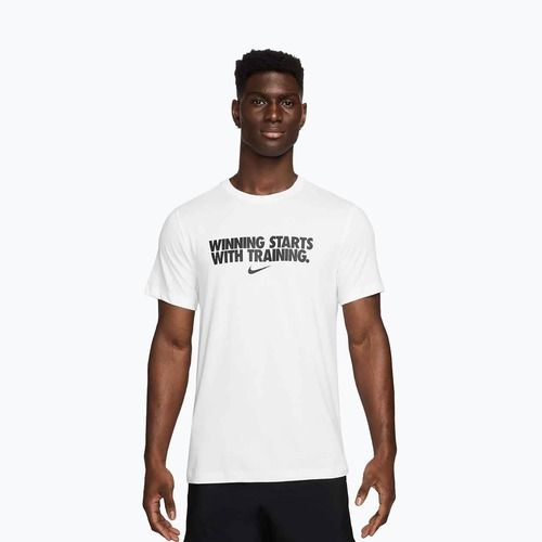 T-shirt uomo Nike Dri-Fit Winning white/black