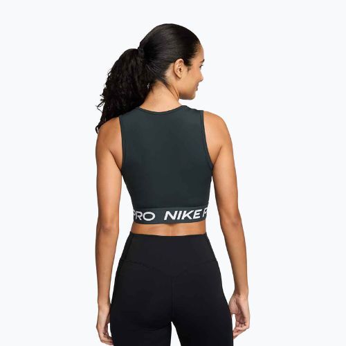 T-shirt da allenamento donna Nike Pro Dri-Fit seaweed/white