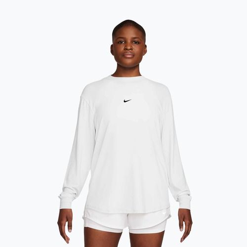Maglia a maniche lunghe da allenamento per donna Nike One Relaxed Dri-Fit white/black