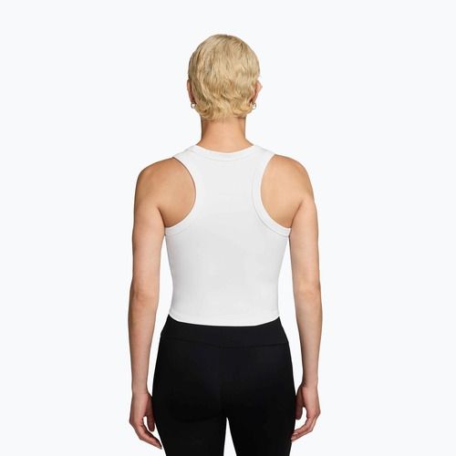 Canotta donna Nike One Fitted Dri-Fit Cropped Tank thunder white/black