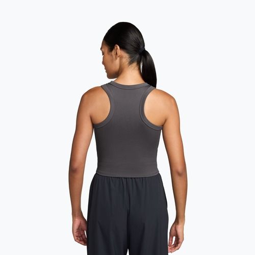 Koszulka damska Nike One Fitted Dri-Fit Cropped Tank thunder grey/white