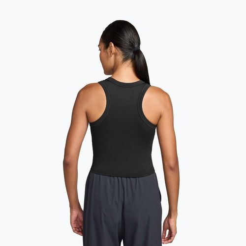 Canotta donna Nike One Fitted Dri-Fit Cropped Tank thunder black/white