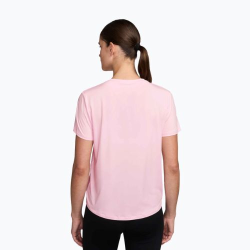 T-shirt donna Nike One Classic Dri-Fit pink foam/white