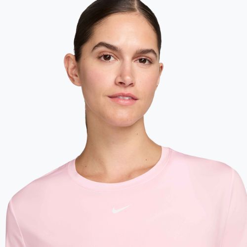 T-shirt donna Nike One Classic Dri-Fit pink foam/white