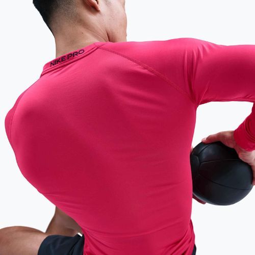 Maglia a maniche lunghe da allenamento uomo Nike Pro Dri-Fit Tight Fitness rush pink/black