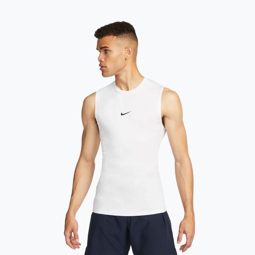 Canotta uomo Nike Pro Dri-Fit Tight Sleeveless Fitness white/black