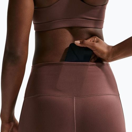 Shorts da donna Nike One Biker 5" light chocolate