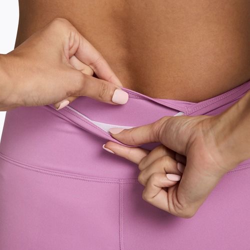 Pantaloncini da donna Nike One High-Waisted Biker 5" light magenta/white