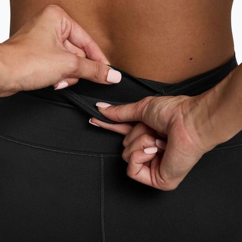 Spodenki damskie Nike One High-Waisted Biker 8" black/white