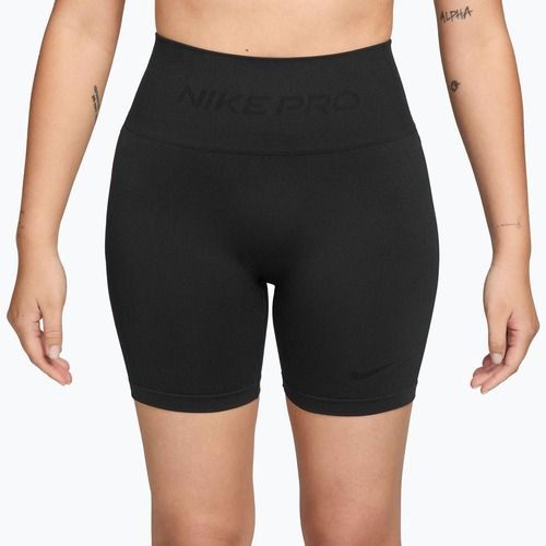 Pantaloncini da donna Nike Pro Seamless High-Waisted Biker 5" black