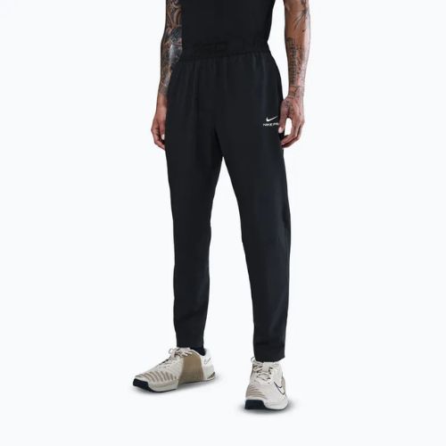 Pantaloni da uomo Nike Pro Training Dri-Fit neri/bianco
