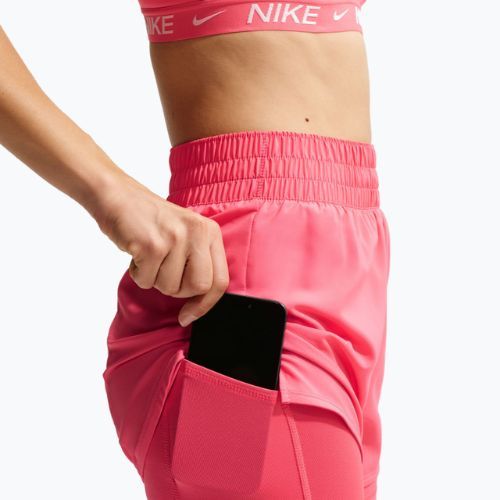 Pantaloncini da donna Nike One Dri-Fit High-Waisted 3" 2In1 sea coral/white