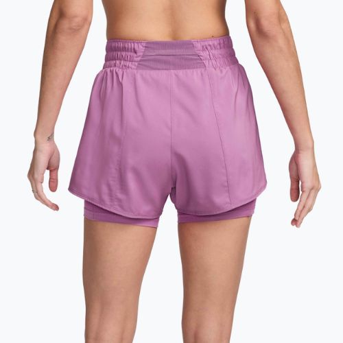 Spodenki damskie Nike One Dri-Fit High-Waisted 3" 2In1 light magenta/white