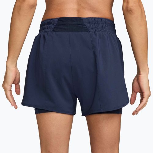 Spodenki damskie Nike One Dri-Fit High-Waisted 3" 2In1 midnight navy