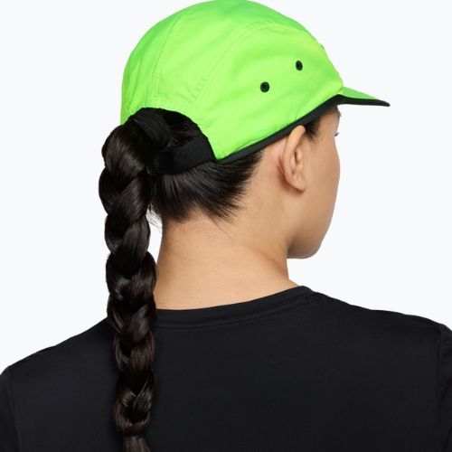 Cappellino con visiera Nike Dri-Fit Fly electric green/black spruce/hot lava