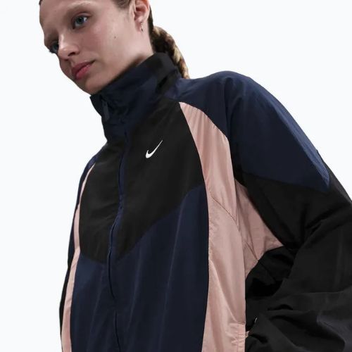 Giacca da donna Nike Sportswear Oversized midnight navy/black/particle pink/sail