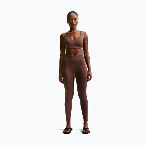 Leggings donna Nike One High-Waisted Seamless light chocolate