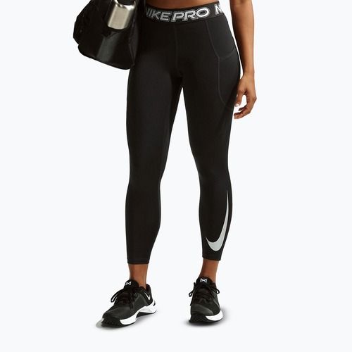 Leggings donna Nike Pro Mid-Rise 7/8 black/white/white