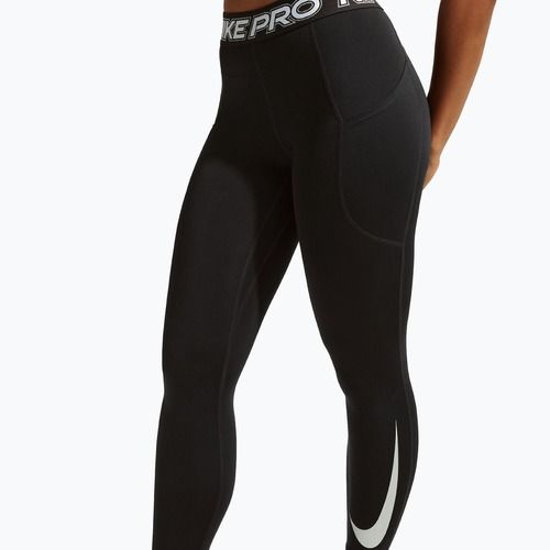 Leggings donna Nike Pro Mid-Rise 7/8 black/white/white