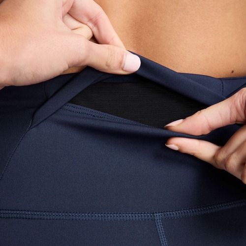 Leggings da running donna Nike Tempo High-Waisted 7/8 midnight navy