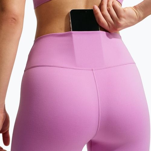 Leggings donna Nike One Seamless Front High-Waisted light magenta/white